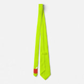 roter Apfel in neon-gelber Krawatte (Rückseite)