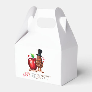 Roter Apfel  Junggesellinnenabschied Geschenkschachtel
