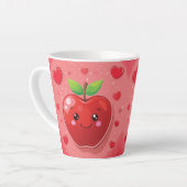 Roter Apfel Milchtasse (Linke Ecke)