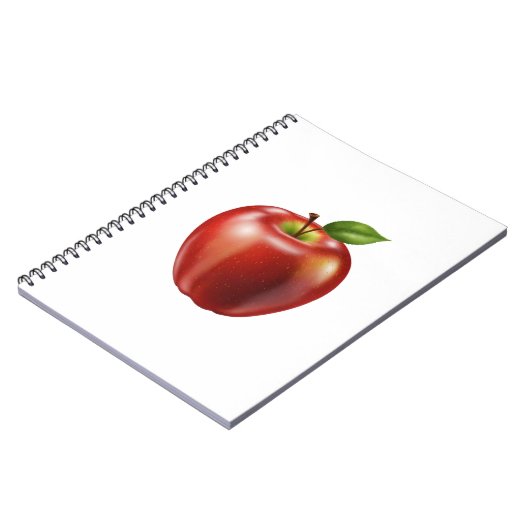 Roter Apfel Notizblock (Linke Seite)