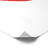 Roter Apfel Poster (Ecke)