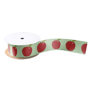 roter Apfel Satinband