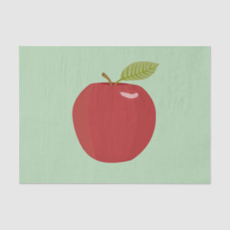 roter Apfel Seidenpapier