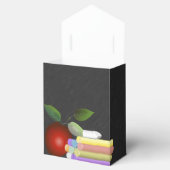 Roter Apfel und Chalk | Lehrerbewertung Geschenkschachtel (Geöffnet)