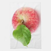 Roter Apfel von oben Geschirrtuch (Vertikal)