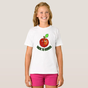 Roter Apfel zurück in die Schule T-Shirt
