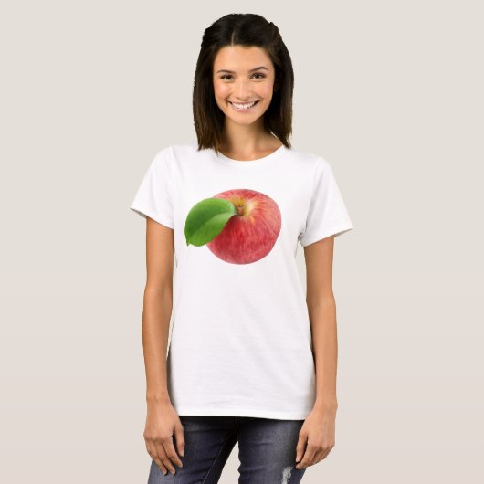 Roter Apfelanblick T-Shirt (Vorne ganz)