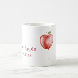 Roter Apfelballon Kaffeetasse