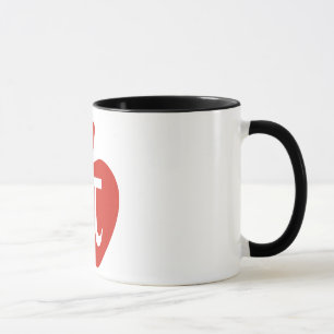 Roter Apfelkuchen Tasse
