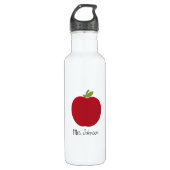 Roter Apple-Lehrer Trinkflasche (Vorderseite)
