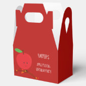 Roter Apple-Picking Geburtstagsparty des Kindes Geschenkschachtel (Geöffnet)