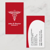 Roter Arzt oder Krankenversicherungskarte Visitenkarte (Vorne/Hinten)