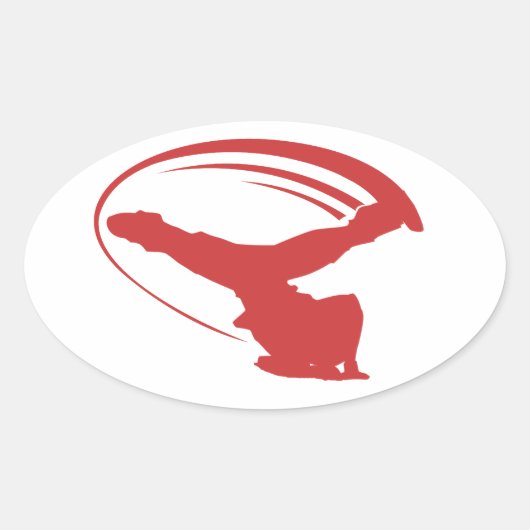 Roter Aufkleber für Windmühle (Vorderseite)