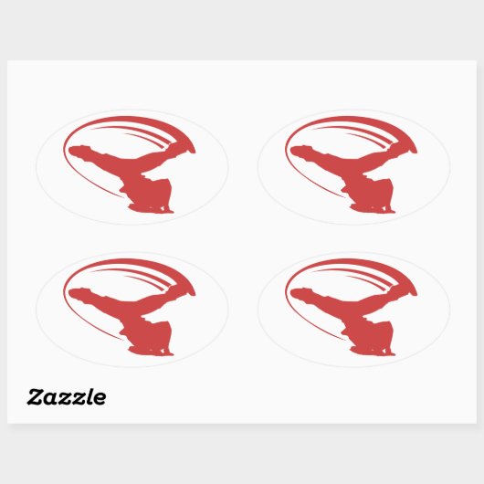 Roter Aufkleber für Windmühle (Blatt)