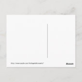 Roter Augapfel im Herzen Postkarte (Rückseite)