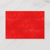 Roter Ausschlag - Geänderter Bedarf Visitenkarte (Rückseite)