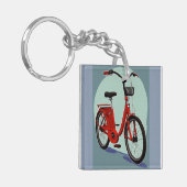 Roter Aussichtszyklus Schlüsselanhänger (Vorderseite links)