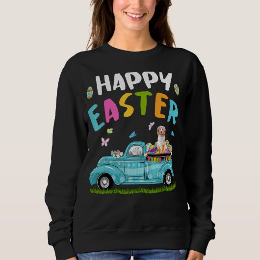 Roter Australischer Schäfer mit sonnigen Ohren Egg Sweatshirt (Vorderseite)