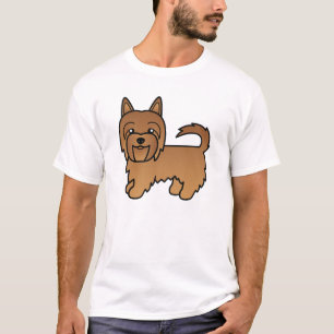 Roter Australischer Terrier Süßer Cartoon-Hund T-Shirt