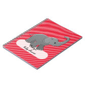 roter Babyelefant Notizblock (Linke Seite)