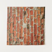 Roter Backstein Wand Textur Grunge Hintergrund. Ab Wandteppich (Vorderseite (Horizontal))