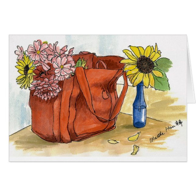 Roter Bagful der Blumen (Vorderseite (Horizontal))