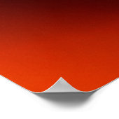 Roter Ball auf dunklem Poster (Ecke)