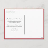 Roter Ball Foto Wasserfarbe Weihnachten (Rückseite)