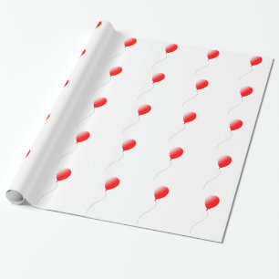 Roter Ballon Geschenkpapier
