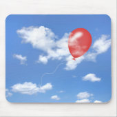 Roter Ballon in Wolken Mousepad (Vorne)
