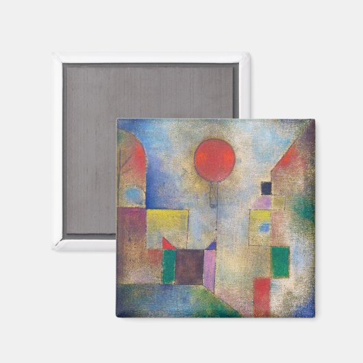 Roter Ballon, Klee Magnet (Vorderseite/Rückseite)