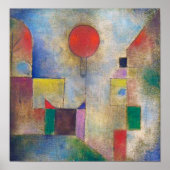 Roter Ballon, Klee Poster (Vorne)