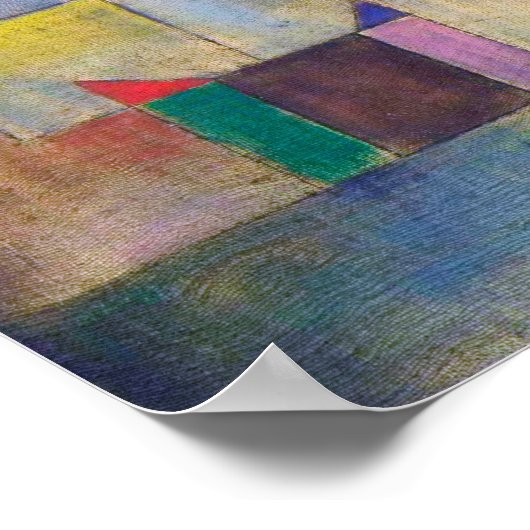 Roter Ballon, Klee Poster (Ecke)