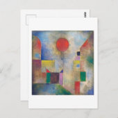 Roter Ballon, Klee Postkarte (Vorne/Hinten)