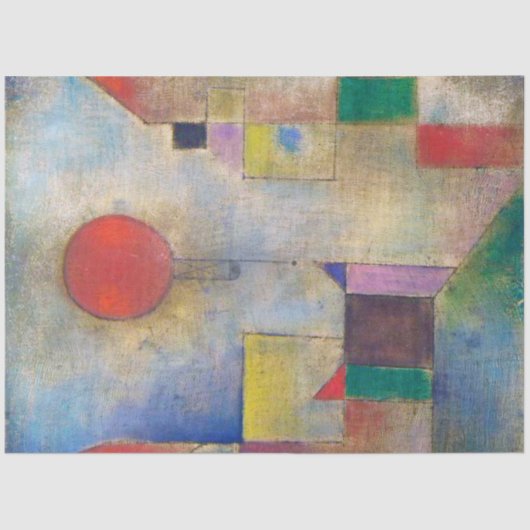 Roter Ballon, Klee Seidenpapier (Vorderseite)