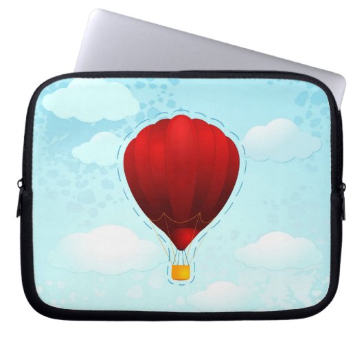 Roter Ballon, Laptop-Sieb Laptopschutzhülle (Vorderseite)