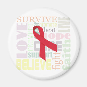 Roter Band-Inspirations-Magnet Magnet