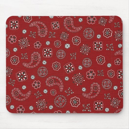 Roter Bandana Mousepad (Vorne)