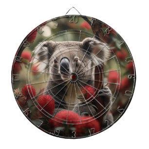 Roter Banksienbaum mit Koala-Bär, Dartscheibe