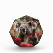 Roter Banksienbaum mit Koala-Bär, Fotoblock (Vorderseite)