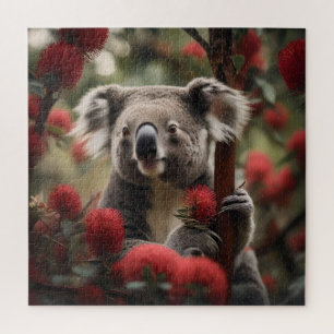 Roter Banksienbaum mit Koala-Bär, Puzzle
