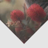 Roter Banksienbaum mit Koala-Bär, Seidenpapier (Detail)