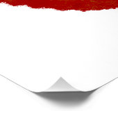 Roter Bär Poster (Ecke)