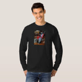 Roter Barberstuhl T-Shirt (Vorne ganz)