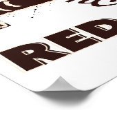 Roter Bärenkatze Poster (Ecke)