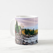 Roter Barn See-Vorgesetzter, Mangan-Tasse Kaffeetasse (Vorderseite Links)