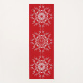 Roter Barock Mandala Design. Yogamatte (Vorderseite)