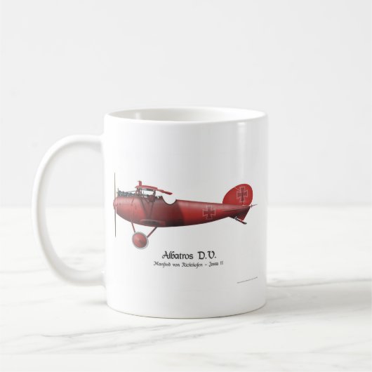 Roter Baron alias Manfred von Richthofen und sein Kaffeetasse (Links)