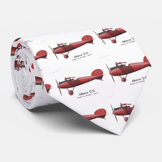 Roter Baron alias Manfred von Richthofen und sein Krawatte (Gerollt)