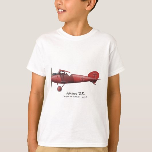 Roter Baron alias Manfred von Richthofen und sein T-Shirt (Vorderseite)